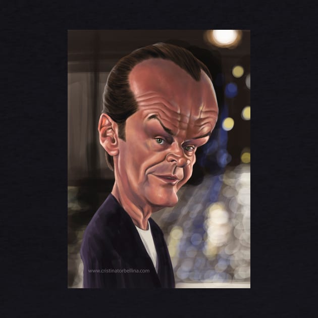 Jack Nicholson caricature by cristinatorbellina